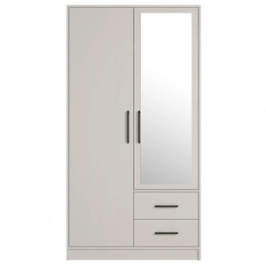 Zrcadlová skříňka Caspe 100 cm béžová moderní design povrchová úprava ABS a hliníkové úchyty