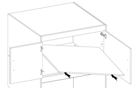 Šatní nástavec Rene 90 cm bílá funkční skříň zvětšuje úložný prostor pro oblečení, boty nebo doplňky