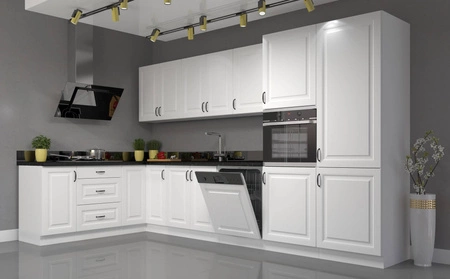 Stojatá kuchyňská skříňka se zásuvkou a policí Snow 50 D 1F 1S BB skříň odolná proti páře vysoké teplotě a rozlité kapalině