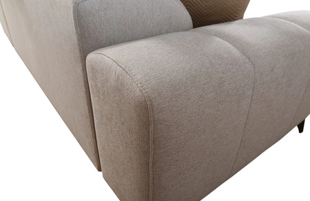 Rohová sedačka s funkcí spaní Bolmso IX šedá pravá pohodlná rohová sedačka do obývacího pokoje se zásuvkovými kontejnery na lůžkoviny stylový design