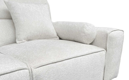 Rohová sedací souprava s funkcí spaní Viano XI šedá levá módní a stylová rohová sedací souprava s nastavitelnými opěrkami hlavy dekorativními polštáři