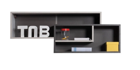 Tablo 6 graphite / enigma nábytková sestava ideální pro dětský nebo mládežnický pokoj v módním stylu