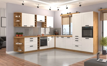 Kuchyňská rohová sestava nábytku Luis 290x260 cm ideální pro interiéry v klasickém i moderním stylu