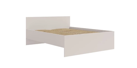 Postel Maxione 160x200 cm béžová ideální postel do ložnice pro milovníky minimalistického uspořádání vysoké pohodlné čelo