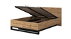 Postel Halle S 140x200 s úložným prostorem na lůžkoviny dub wotan stylový design ideální postel do ložnice vysoká kvalita zpracování