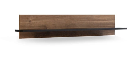 Nábytková sestava Apallo brandy dub castello moderní designová nábytková sestava na kovových nohách nástěnná skříňka do obývacího pokoje vysoké okraje stolových desek