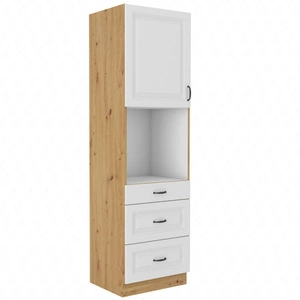 Kuchyňský příspěvek Scandi 60 DPS-210 3S 1F vestavná skříň na troubu se zásuvkami odolná proti páře vysoké teplotě a rozlitým tekutinám