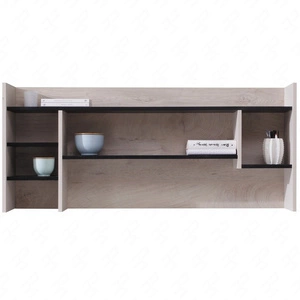 Nástavec na psací stůl Niko černý / dub / béžový moderní a praktický funkční nábytek do pokoje pro mládež