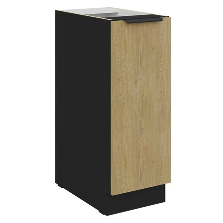 Kuchyňský nábytek Crotone 300 cm elegantní kuchyňské skříňky s kovovými úchytkami na hraně skříňka s nákladním košem