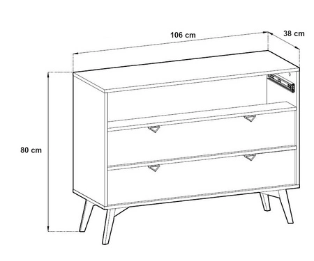Wald béžová / béžová sada nábytku ve skandinávském stylu s vkusným dekorem rybí kosti a zlatými úchytkami na okrajích