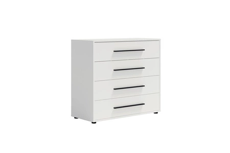 Komoda Maxione 99 cm bílá minimalistický design klasický tvar ideální komoda do obývacího pokoje nebo obývacího pokoje