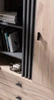TV skříňka Estan 155 cm dub estan světlý / antracit moderní design nábytku kvalitní zpracování hrany knihovny zakončené speciální dýhou