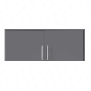 Nástavec na šatní skříň Caspe 100 cm antracitový moderní design povrchová úprava ABS a hliníkové úchytky