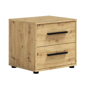 Noční stolek Maxione dub řemeslně elegantní skříňka se zásuvkami do ložnice funkční nábytek v nadčasovém designu