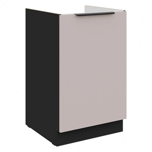 Kuchyňská dřezová skříňka Tarraco 50 ZL 1F BB kovová hrana rukojeti skříňka odolná proti vlhkosti a poškození