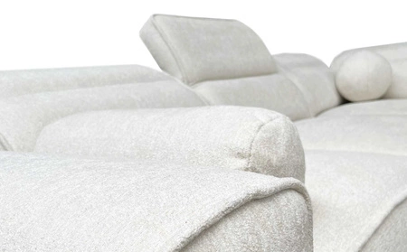 Rohová sedací souprava s funkcí spaní Viano VIII šedý jasan pravá moderní rohová sedací souprava se zajímavým designem kontejnerů na lůžkoviny