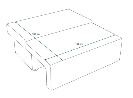 Rozkládací pohovka Brandon šedý jasan moderní design a široká funkční tkanina s výrazným smyčkovým povrchem