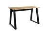 Psací stůl Figate 130 cm řemeslný dub / černý stůl loftového charakteru pro domácí kancelář nebo pokoj pro mládež designový podstavec