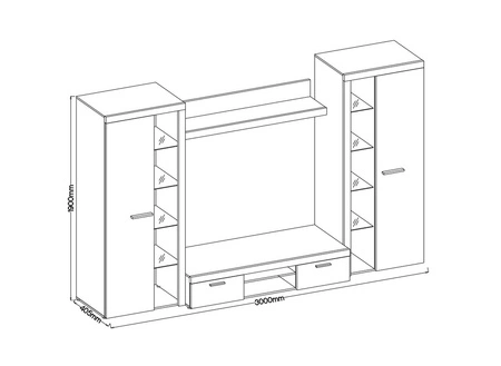 Nástěnná skříňka Rene XL béžová písková Ideální nástěnná skříňka pro milovníky moderního uspořádání s elegantním charakterem