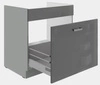 Skříňka pod dřez Grey 80 ZL 1S Skříňka odolná vůči vnějším faktorům jako je pára vysoká teplota a rozlité kapaliny
