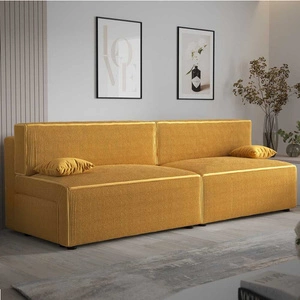 Rozkládací pohovka Brandon XL med moderní design a široká funkčnost trojrozměrná tkanina s výraznými pruhy