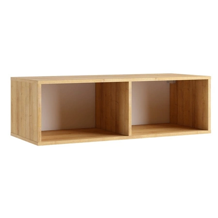 Nábytková sestava Apulia XXIV bílý lesk / dub zlatý mimořádně stylová nábytková sestava jednoduché jednotky hodící se do každého interiéru