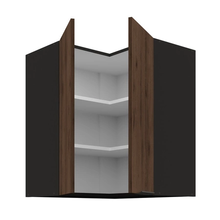 Brianza rohová kuchyňská nástěnná skříňka 60x60 GN-72 2F kovová hrana úchytka skříňka odolná proti vlhkosti a poškození