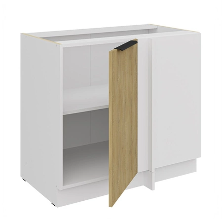 Rohová kuchyňská linka Cremona 105 ND 1F BB pravý kovový okraj úchytky odolnost proti vlhkosti a poškození