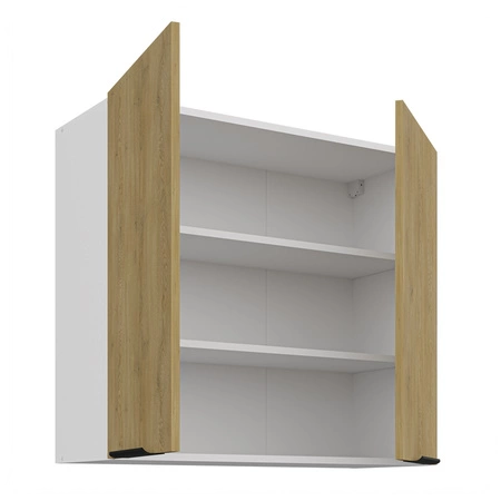 Kuchyňská nástěnná skříňka Cremona 80 G-72 2F kovové hrany úchytek skříňka odolná proti vlhkosti a poškození