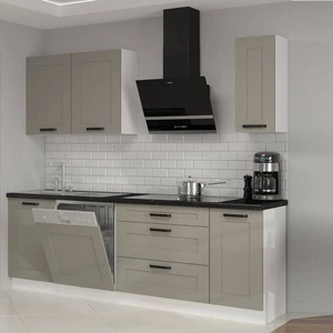 Sada kuchyňského nábytku Ponza 230 cm Skříňky vypadají skvěle v moderních i klasických interiérech