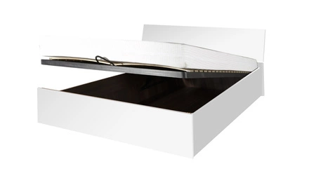 Postel Penelope 180x200 cm s kontejnerem na lůžkoviny bílá funkční kus nábytku do ložnice nebo pokoje pro mládež