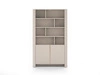 Knihovna Bari 103 cm béžová funkční a moderní design tlumené barvy knihovna s dvířky v minimalistickém stylu