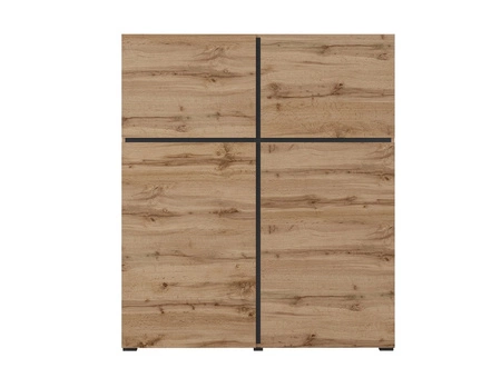 Sestava nábytku do obývacího pokoje Cross z dubu wotan Jednoduchá forma nábytku v moderním provedení potěší milovníky minimalistických interiérů