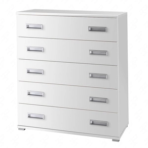 Zásuvková komoda Penelopa 100 cm bílá moderní designový nábytek Okraje zásuvkové komody se speciální ABS dýhou