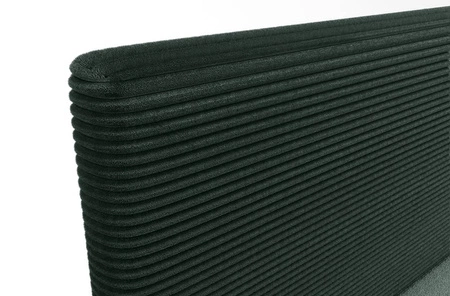 Kontinentální postel Totti 160x200 zelená stylová postel s úložným prostorem trojrozměrná tkanina s výraznými pruhy