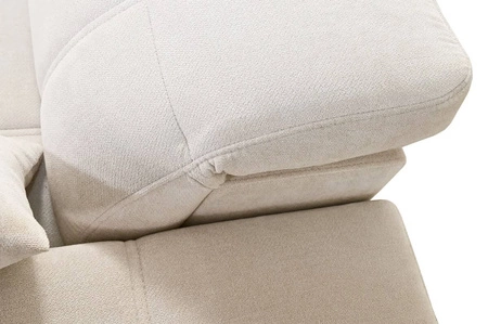 Rohová pohovka s funkcí spaní Penejos IV Lux modrá pravostranná stylová rohová pohovka s pohodlnou výsuvnou podnožkou