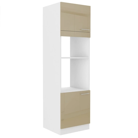 Rohová sestava kuchyňského nábytku Nalo 230x370 cm lesklá čela styl skříněk se hodí do interiéru každé kuchyně