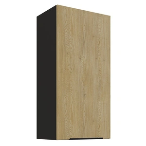 Kuchyňská nástěnná skříňka Crotone 45 G-90 1F s kovovou hranou úchytky odolná proti vlhkosti a poškození skříňky