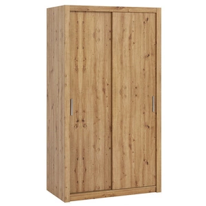 Posuvná šatní skříň Rico 120 cm dub řemeslný funkční kus nábytku klasický tvar ideální skříň do ložnice šatna nebo předsíně