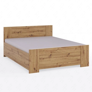 Postel Rico 160x200 cm s boxem na ložní prádlo dub artisan ideální postel do ložnice lemovaná dýhou ABS nadčasový design