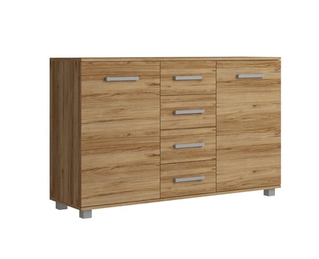 Zásuvková komoda Maximus 138 cm dub catania moderní design nábytku Zásuvková komoda s hranou zakončenou speciální dýhou ABS