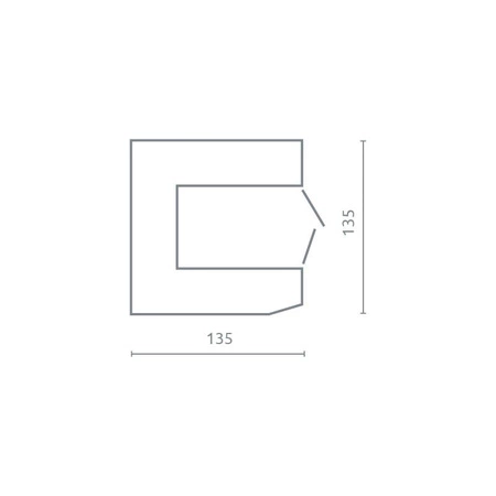 Rohová šatní skříň s policemi Tablo graphite / enigma ideální pro šatní skříň velmi užitečné a má moderní vzhled