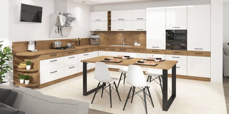 Rohová kuchyňská skříňka Vento 90x90 DN 2F BB odolná vůči páře, teplu a rozlitým tekutinám