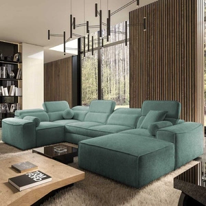 Rohová sedací souprava s funkcí spaní Viano IV patina Pravá designová rohová sedací souprava, která se skvěle hodí do moderních interiérů