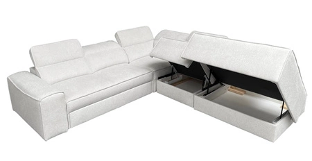 Rohová sedací souprava s funkcí spaní Viano IX šedý jasan pravá stylová rohová sedací souprava s kontejnery na lůžkoviny ideální kus nábytku do velkého obývacího pokoje