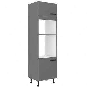 Kuchyňská skříňka Verdi 60 DPM-215 2F pro vestavnou mikrovlnnou troubu a troubu odolnou vůči páře, vysokým teplotám a rozlitým tekutinám