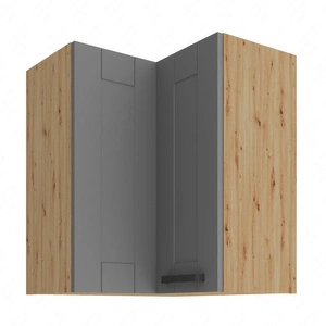 Rohová kuchyňská nástěnná skříňka Asti 60x60 GN-72 2F skříňka odolná vůči páře, vysoké teplotě a rozlitým tekutinám