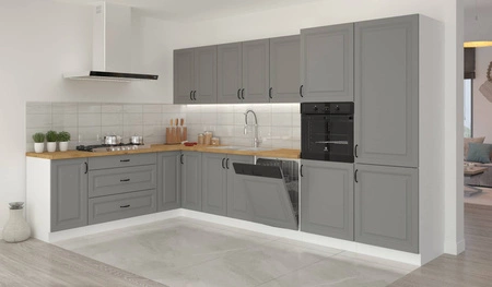 Rohová sestava kuchyňského nábytku Tilos 210x350 cm ideální pro interiéry ve skandinávském klasickém i moderním stylu