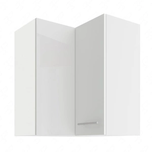 Rohová závěsná kuchyňská skříňka Lumia 60x60 GN-72 2F odolná vůči páře, rozlitým tekutinám a teplu