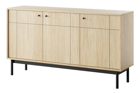 Modesta dub linea nábytková sestava minimalistický design podtržený módními barvami vysoké dřevěné nohy kovové úchyty